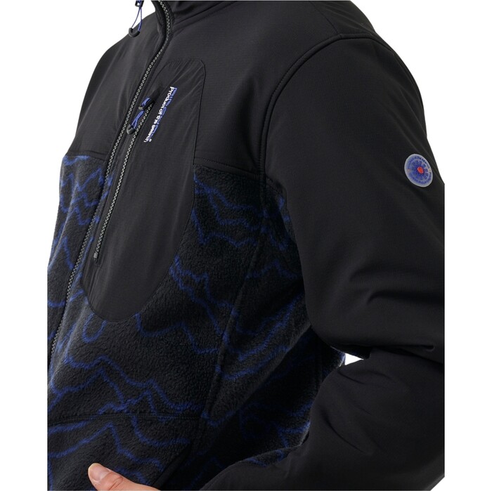 2024 Rip Curl Mens Anti Series Search Zip Crew 05OMFL - Black /  Berry